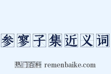 参寥子集近义词是什么意思的图片